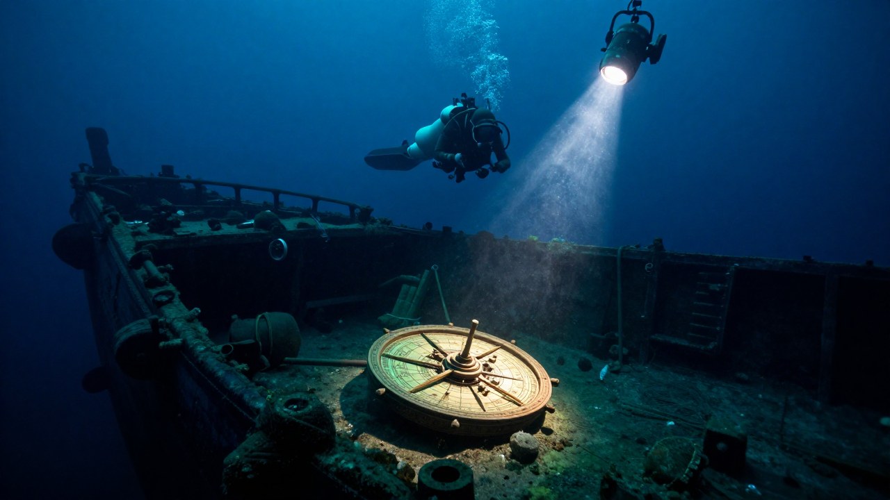 Arqueólogos submarinos descubren un artefacto histórico en el naufragio del galeón San José.